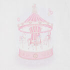 Baby Girls White & Pink Carousel Blanket, 2, hi-res